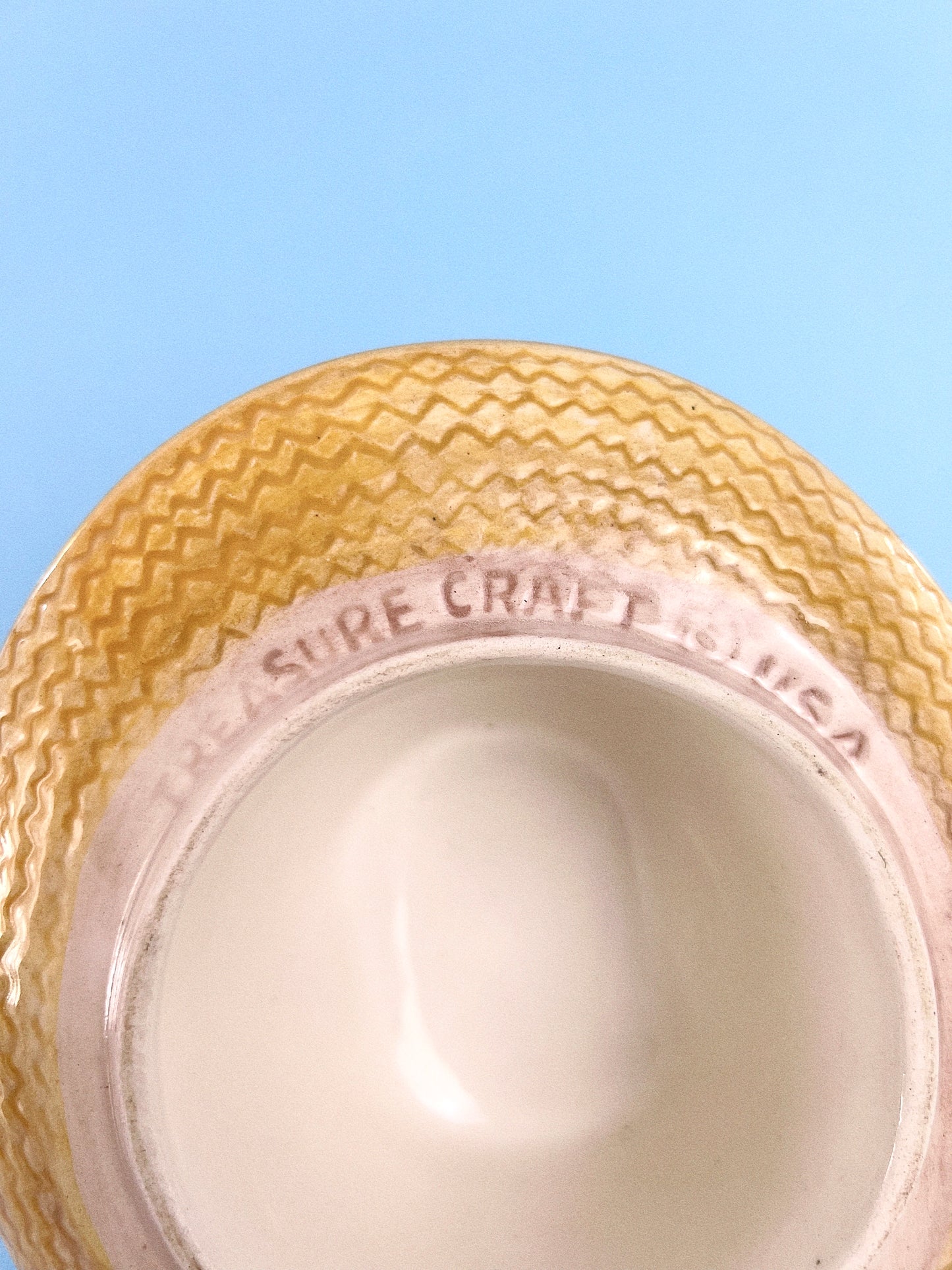 Vintage Treasure Craft Farmer Pig Cookie Jar