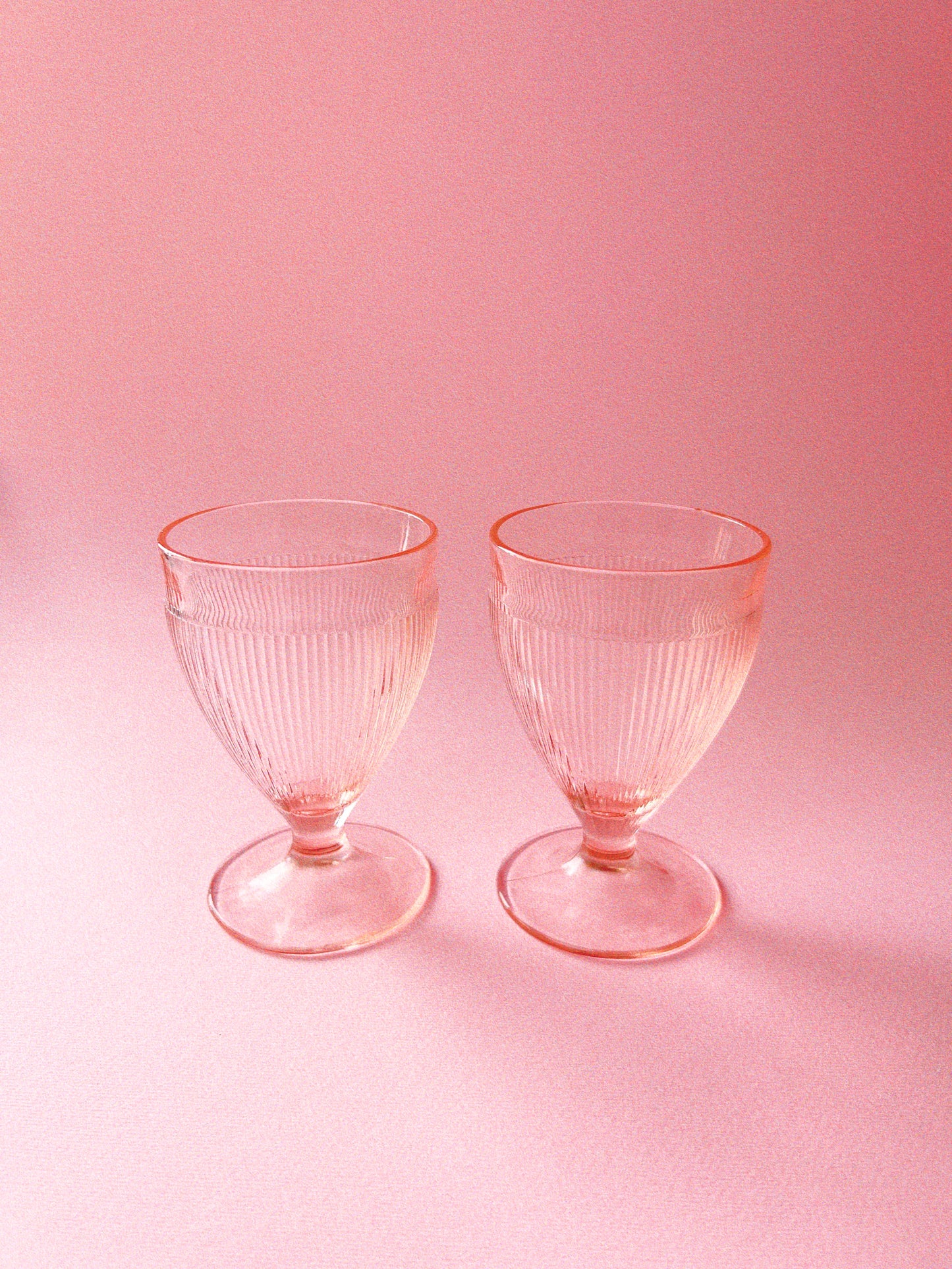 Jeannette Footed Tumblers, Set of 2