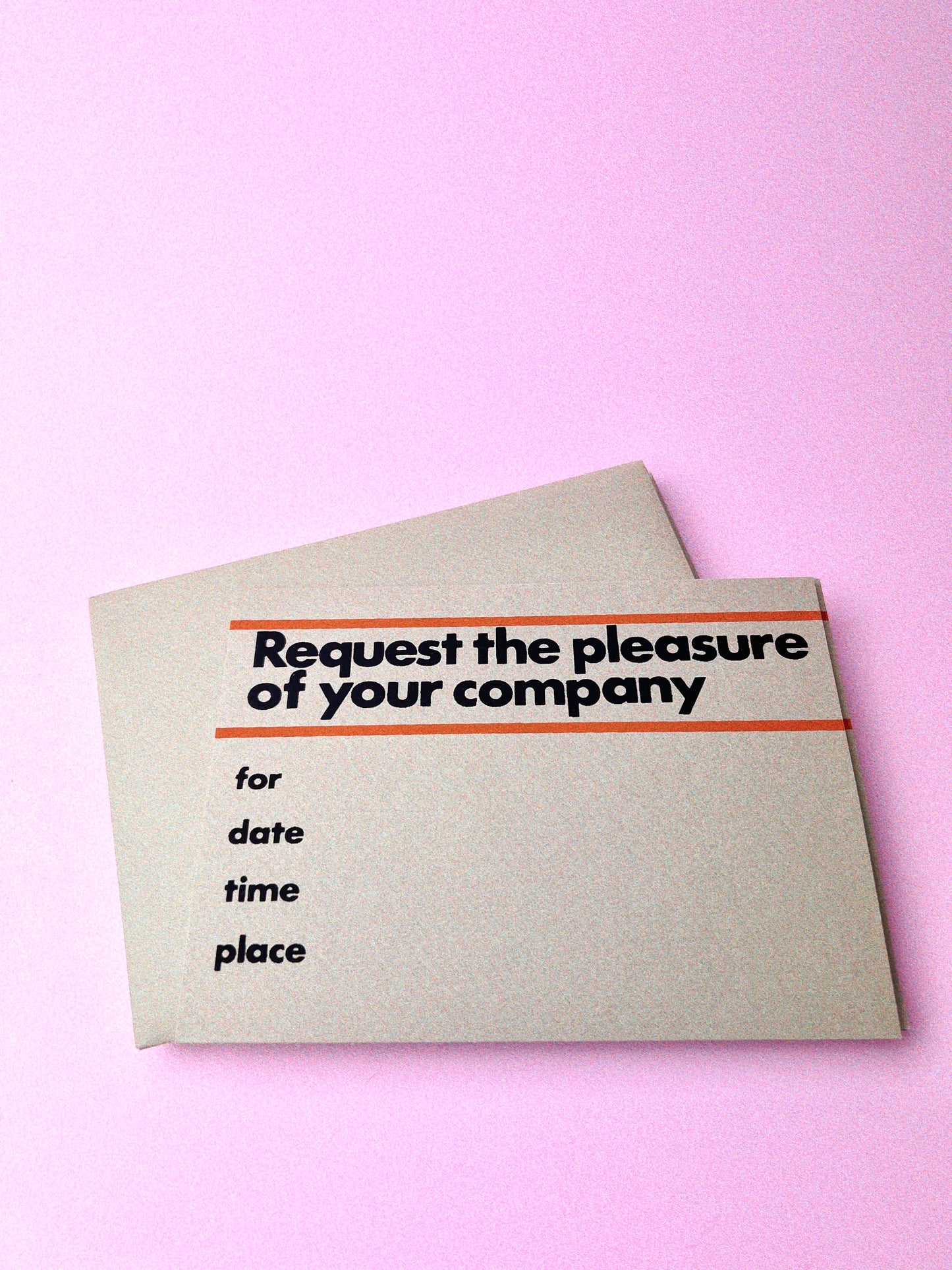 Request Your Company Invitations, Set of 10