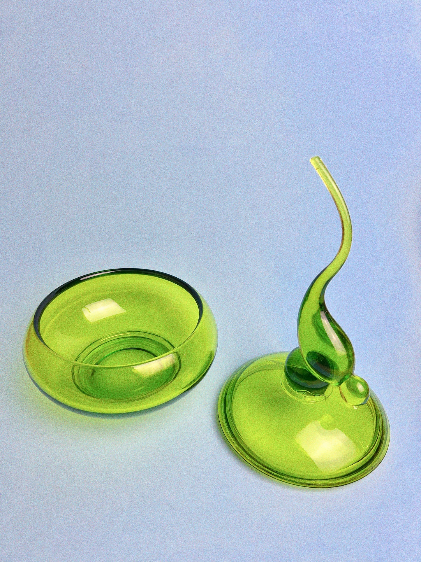 Vintage Epic Tailed Bird Candy Dish | Green