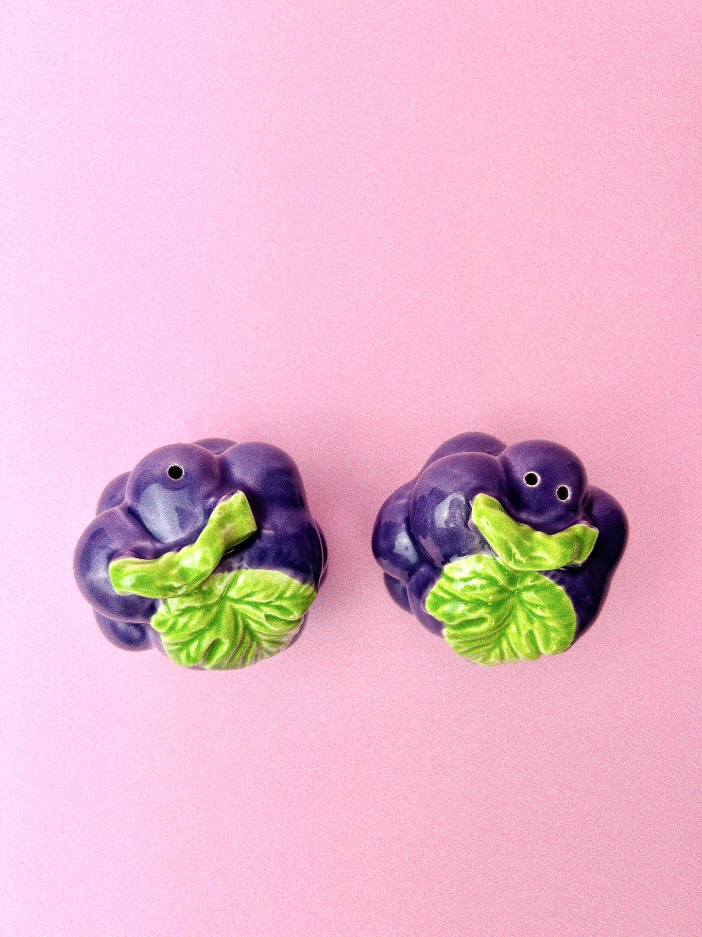 Vintage Grape Salt + Pepper Shakers