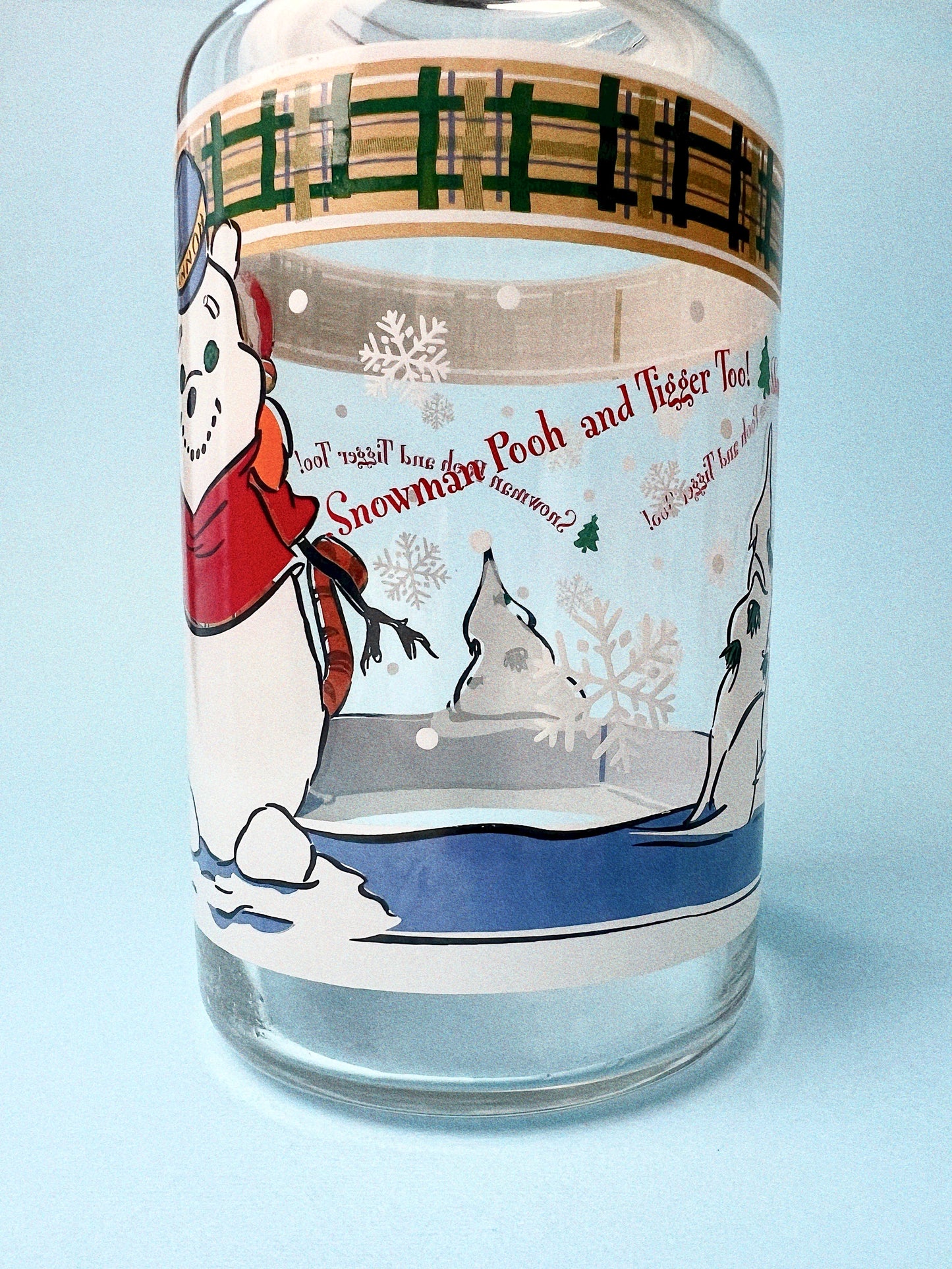 Vintage Snowman Pooh + Tigger Jar