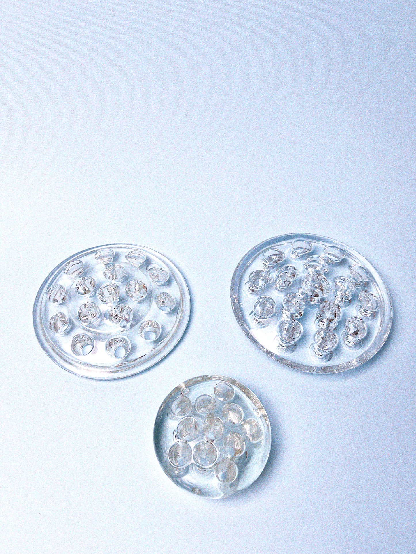 Assorted Vintage Glass Floral Frogs