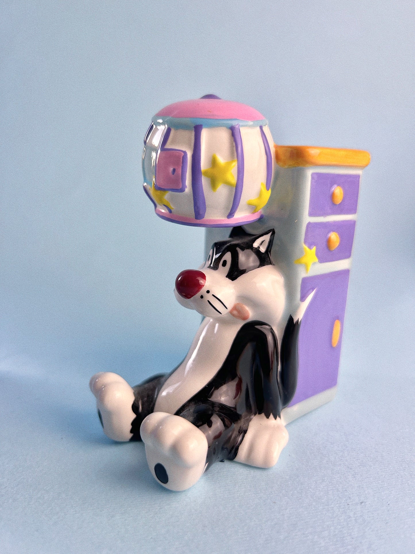 Vintage Warner Bros "Twapped" Tweety + Sylvester Salt & Pepper Shaker Set