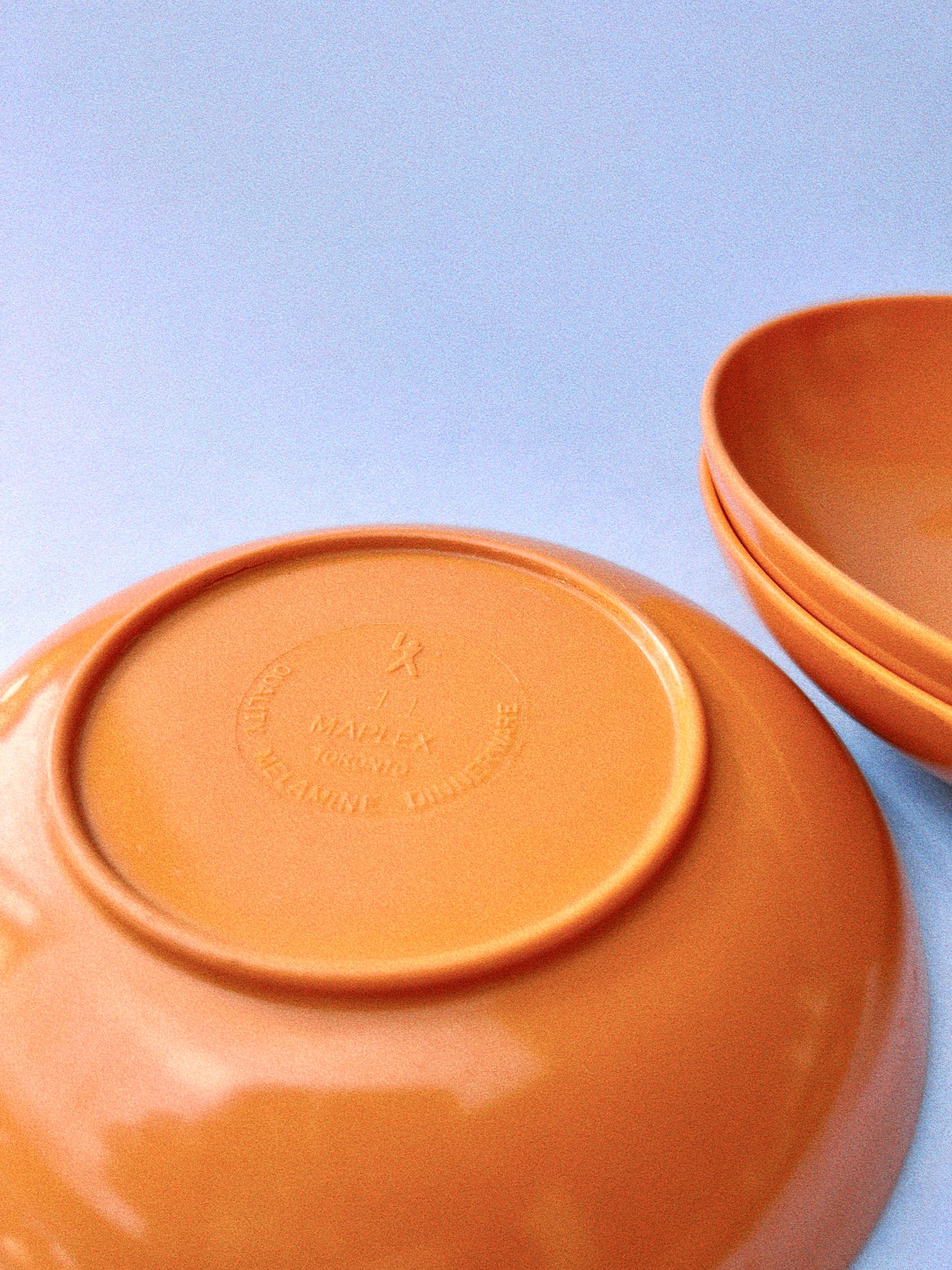 Vintage Maplex Bowls, Set of 3 | Orange