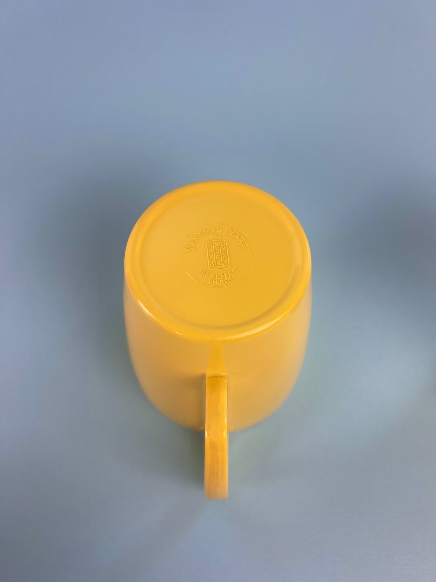 Vintage Ornamin Ware Melmac Mugs, Set of 2 | Yellow