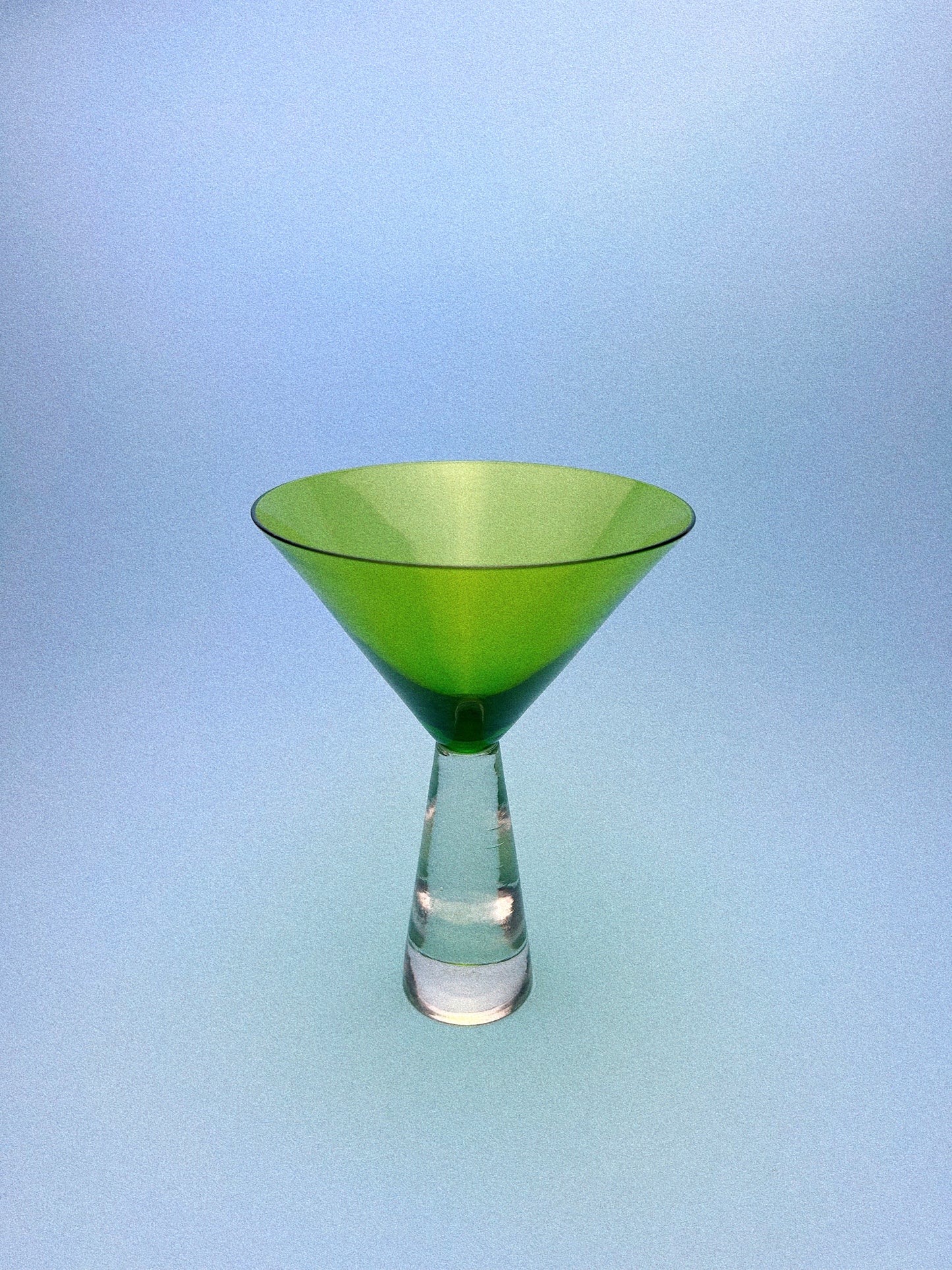 Vintage Modern Martini Glasses, Set of 2 | Green