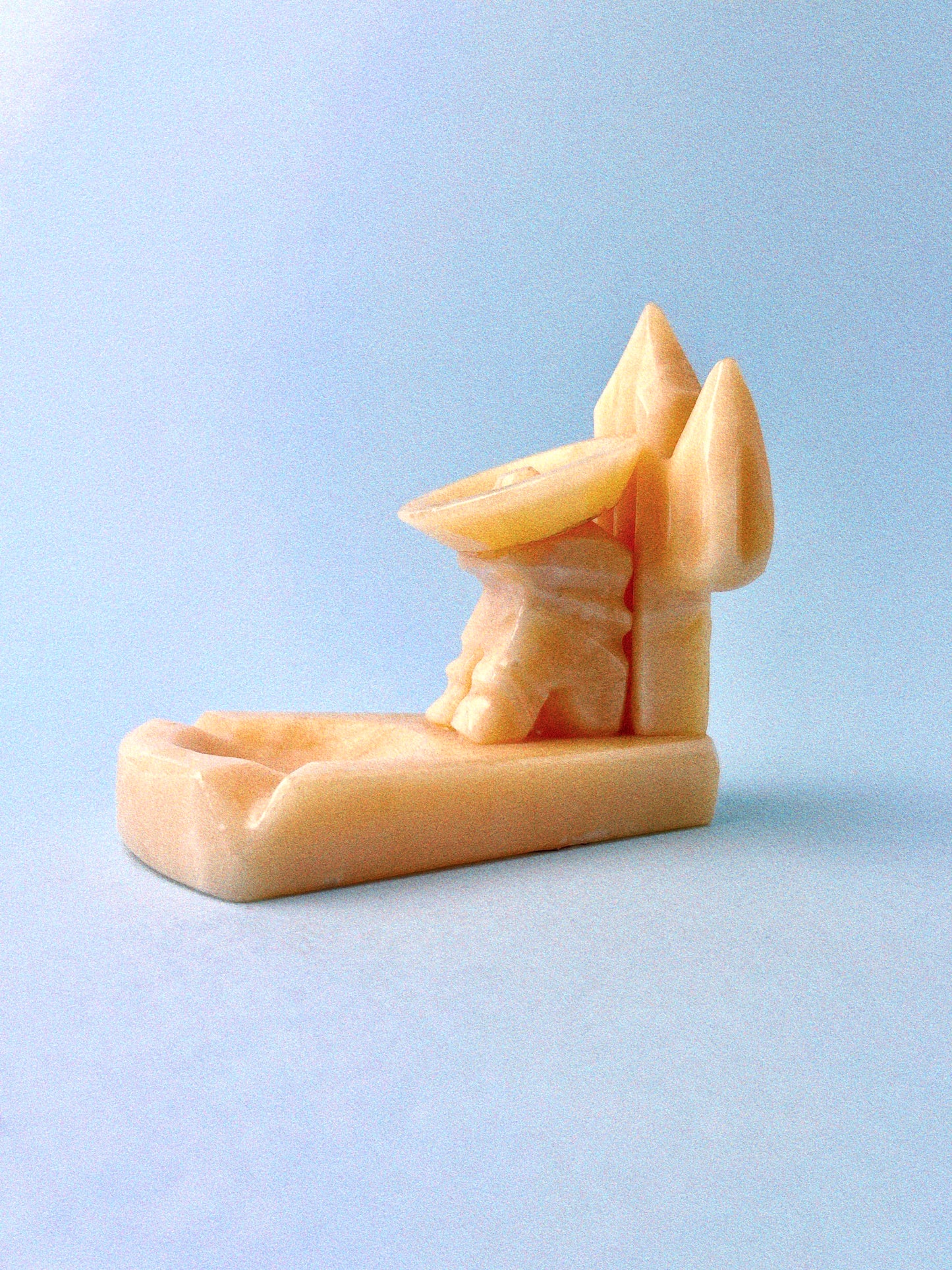 Vintage Cairo Carved Stone Mexican Ashtray