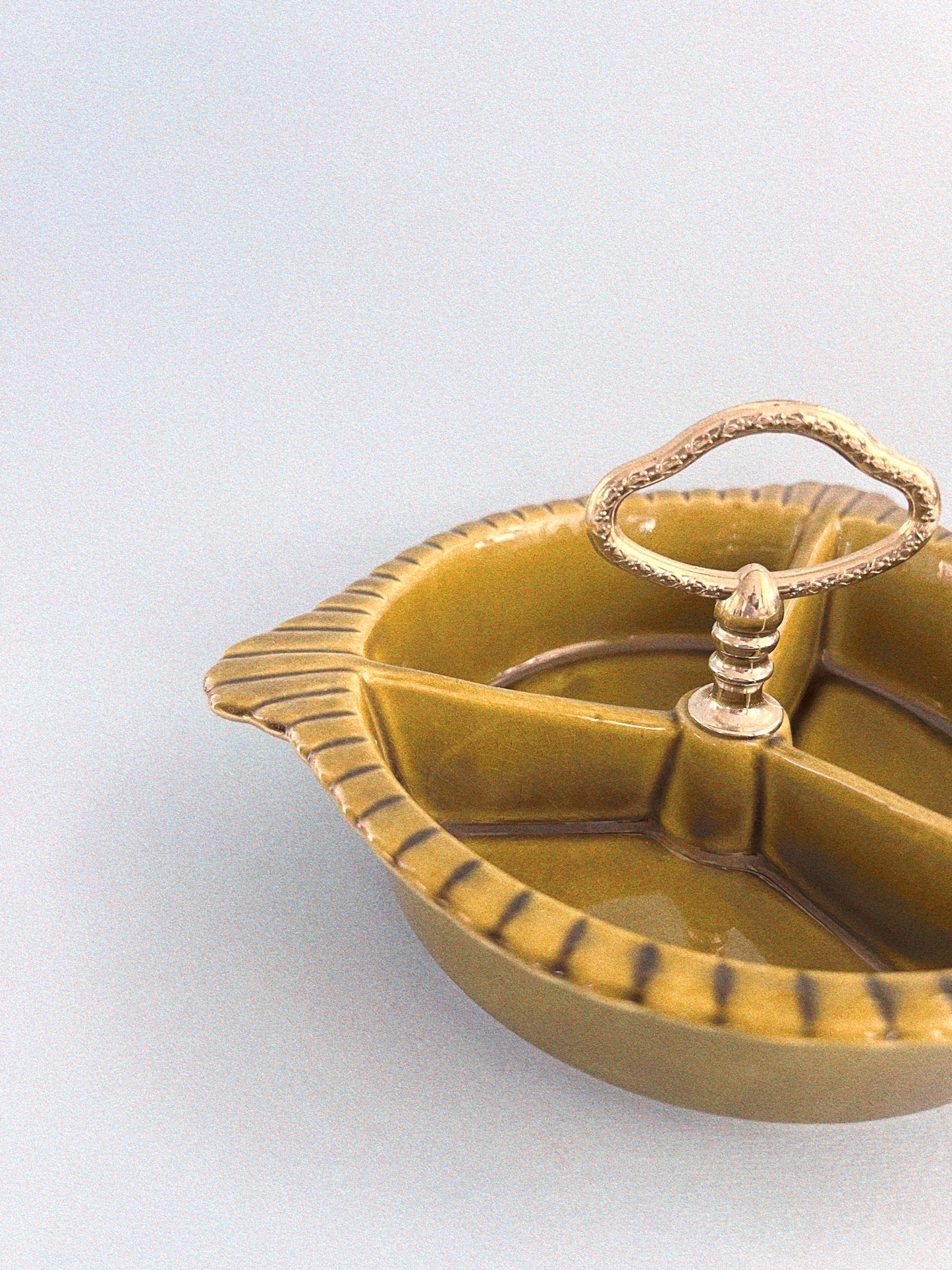 Vintage Olive Snack Tray | California Pottery