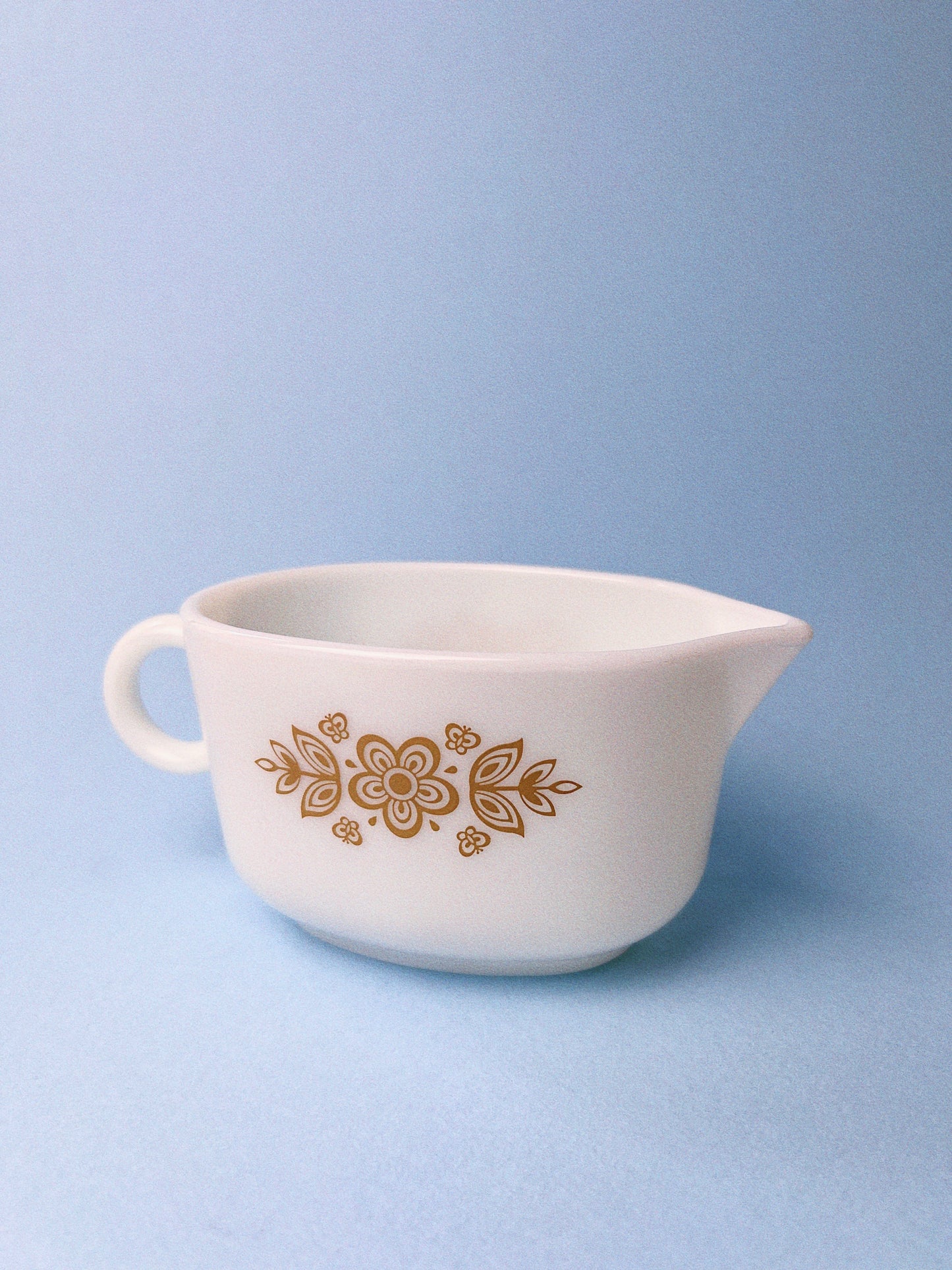 Vintage Butterfly Gold Gravy Boat | Pyrex