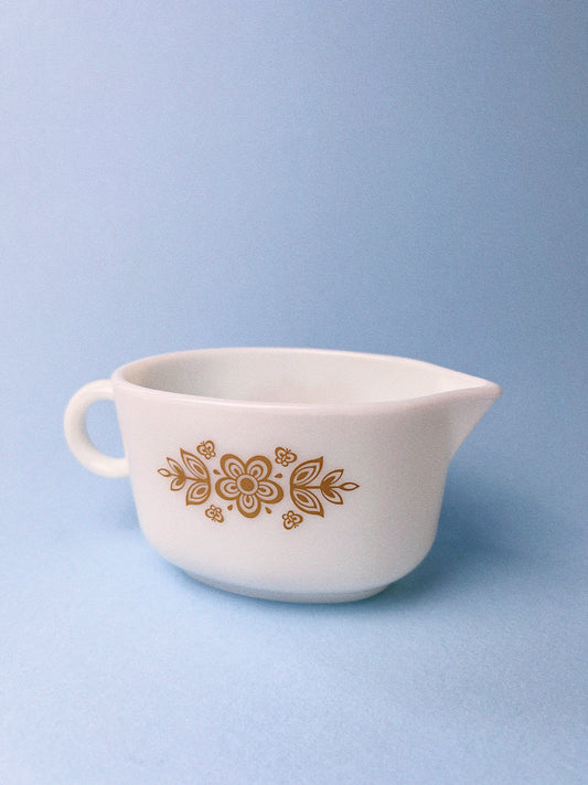 Vintage Butterfly Gold Gravy Boat | Pyrex