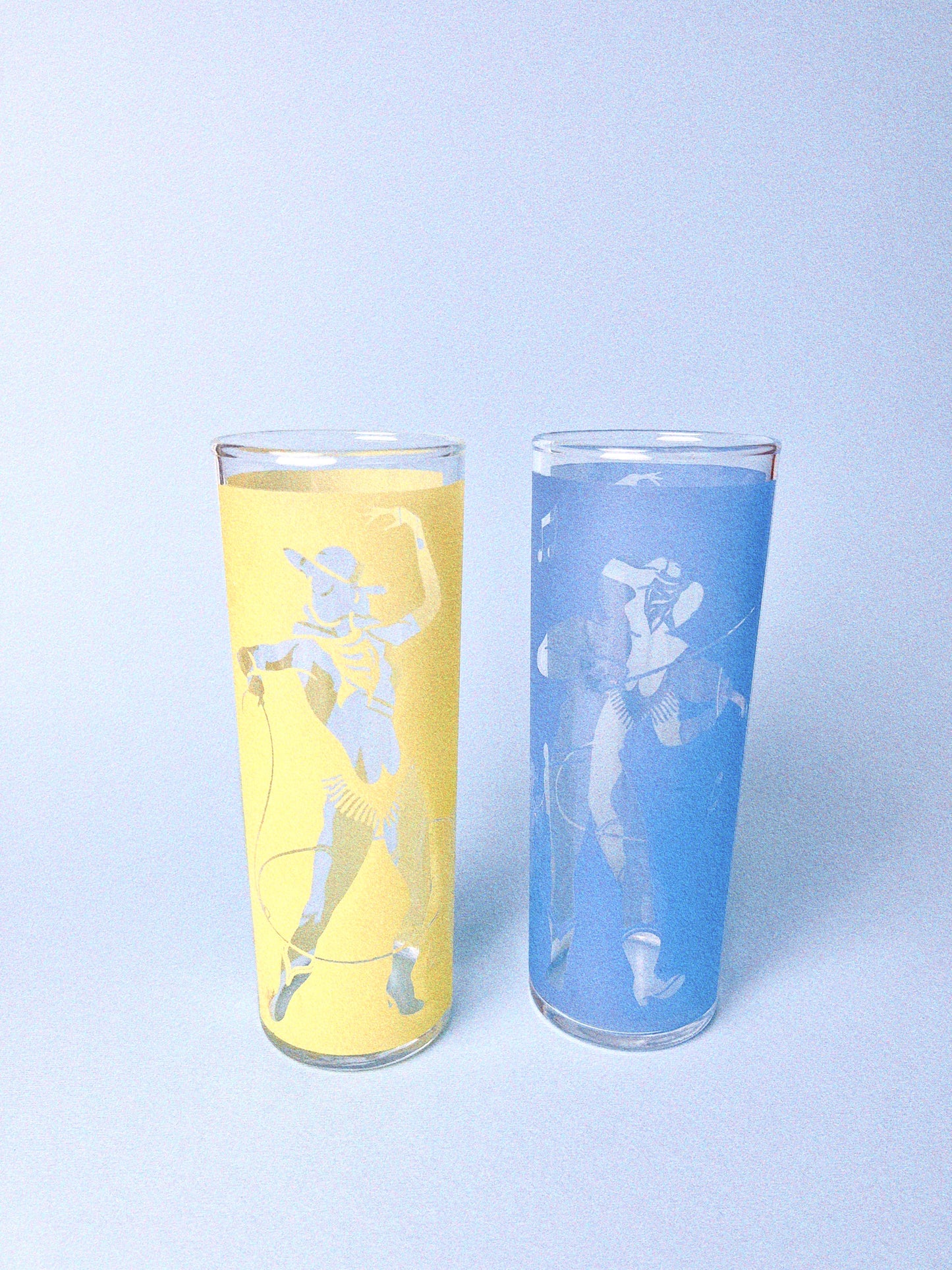 Vintage Country Corral Cocktail Glasses, Set of 2 | Dominion Glass