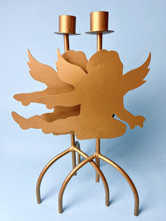 Vintage Angel Candlestick Holders, Set of 2