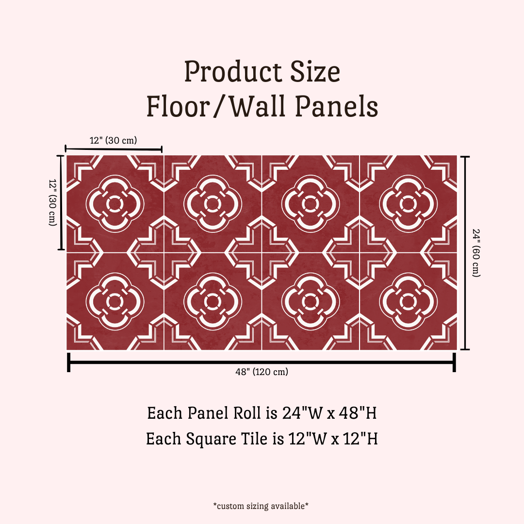 Léonie Sticker Tile | Rancho Red