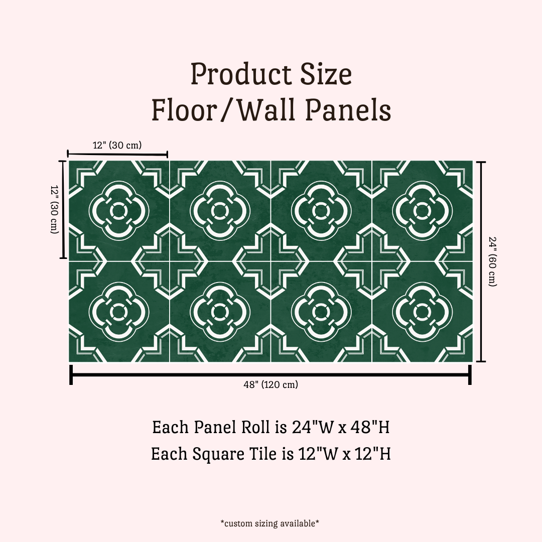 Léonie Sticker Tile | Jade Green