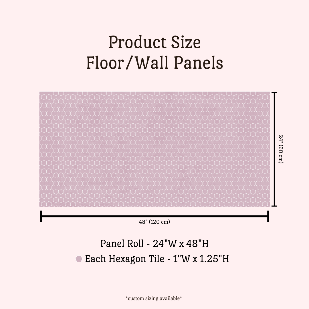 Hex Tile Panel Roll | Lavender Haze