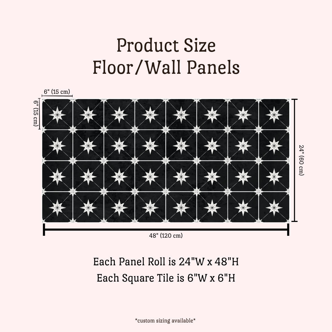 Estella Sticker Tile | Black Moon