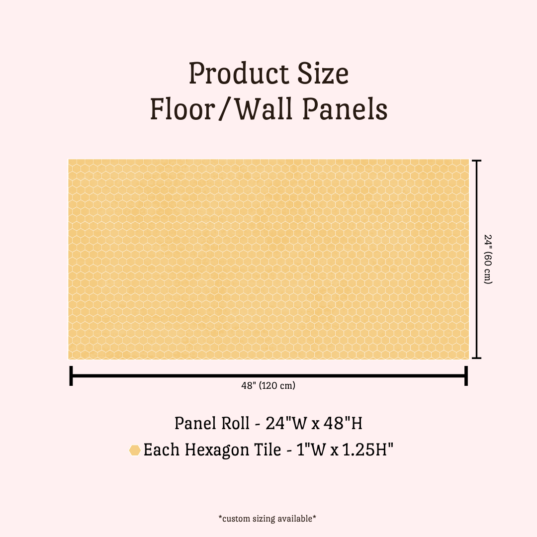 Hex Tile Panel Roll | Sunburst