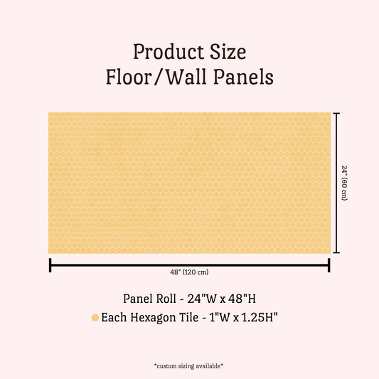 Hex Tile Panel Roll | Sunburst