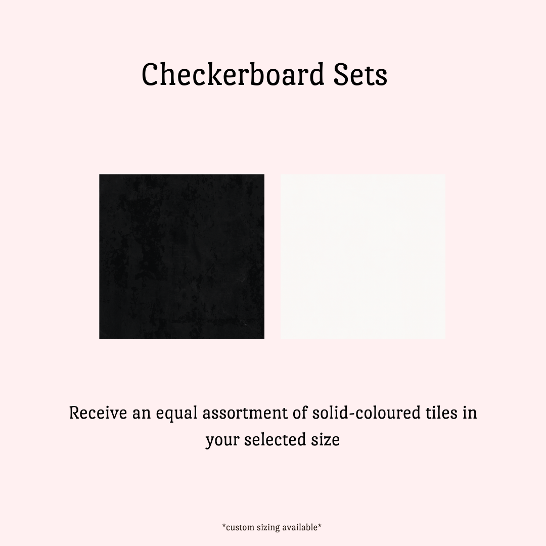 Checkerboard Sticker Tile | Onyx