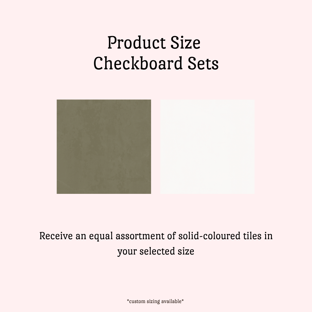 Checkerboard Sticker Tile | Provincial Olive