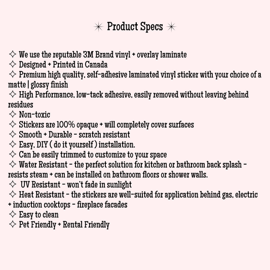 Silas Sticker Tile | Blue Horizon