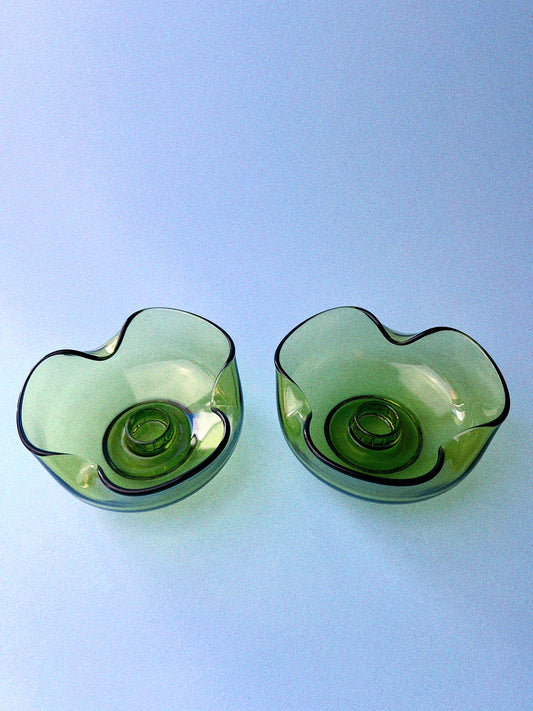 Vintage Candle Bowls, Set of 2 | Anchor Hocking