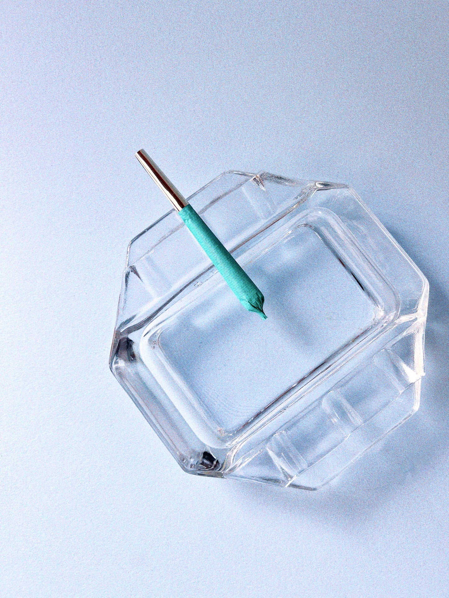 Vintage Atomic Clear Ashtray