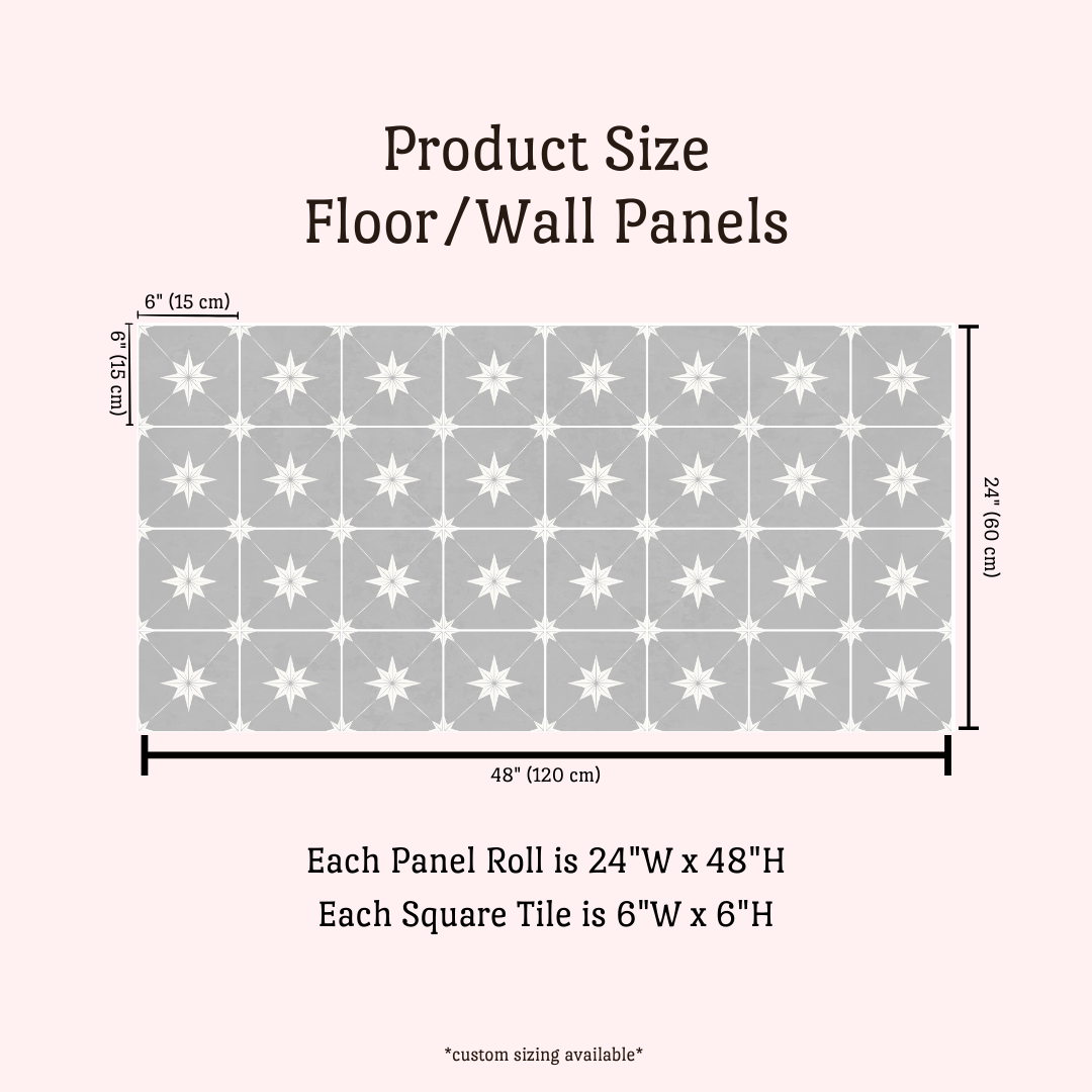 Estella Sticker Tile | Dove Grey