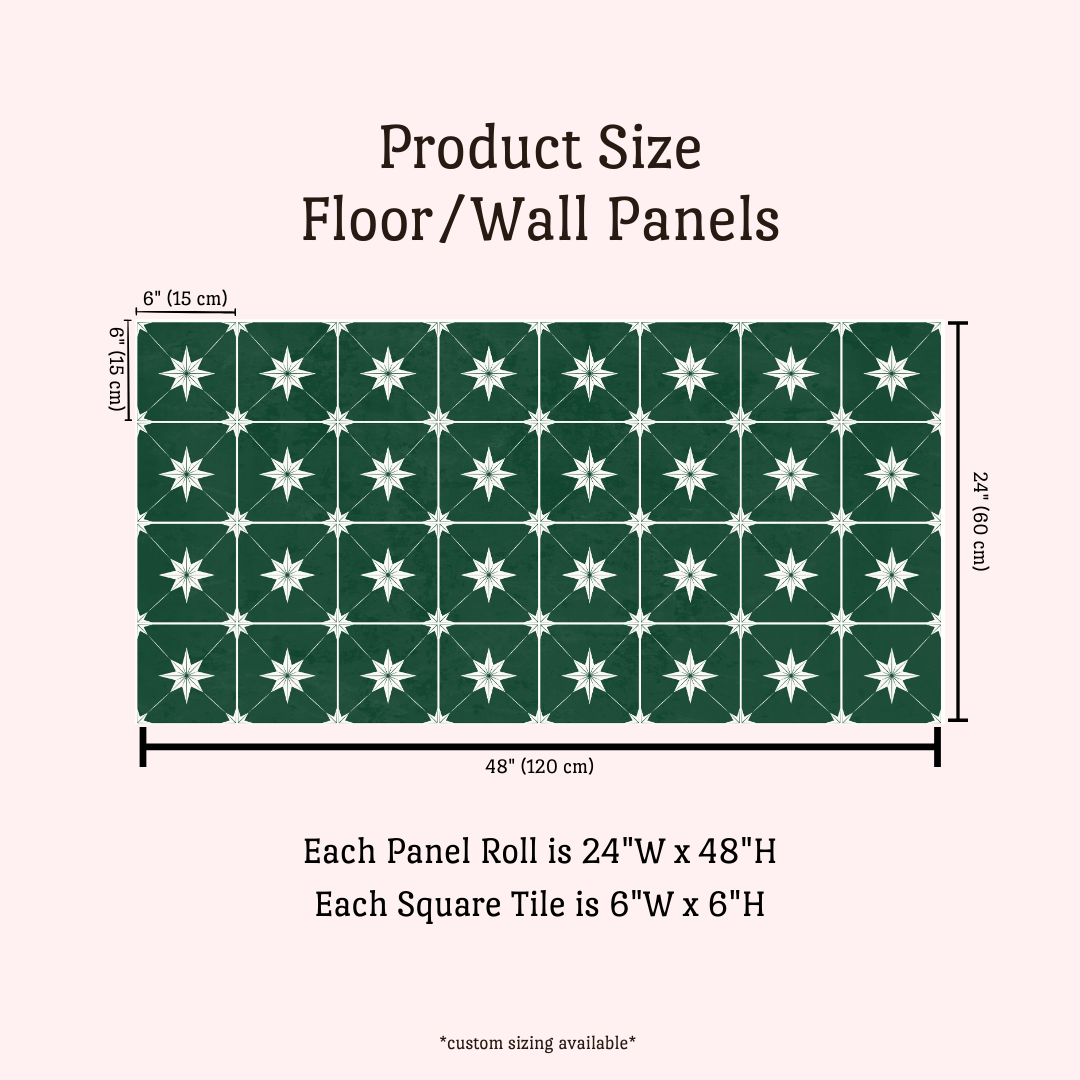 Estella Sticker Tile | Hunter Green