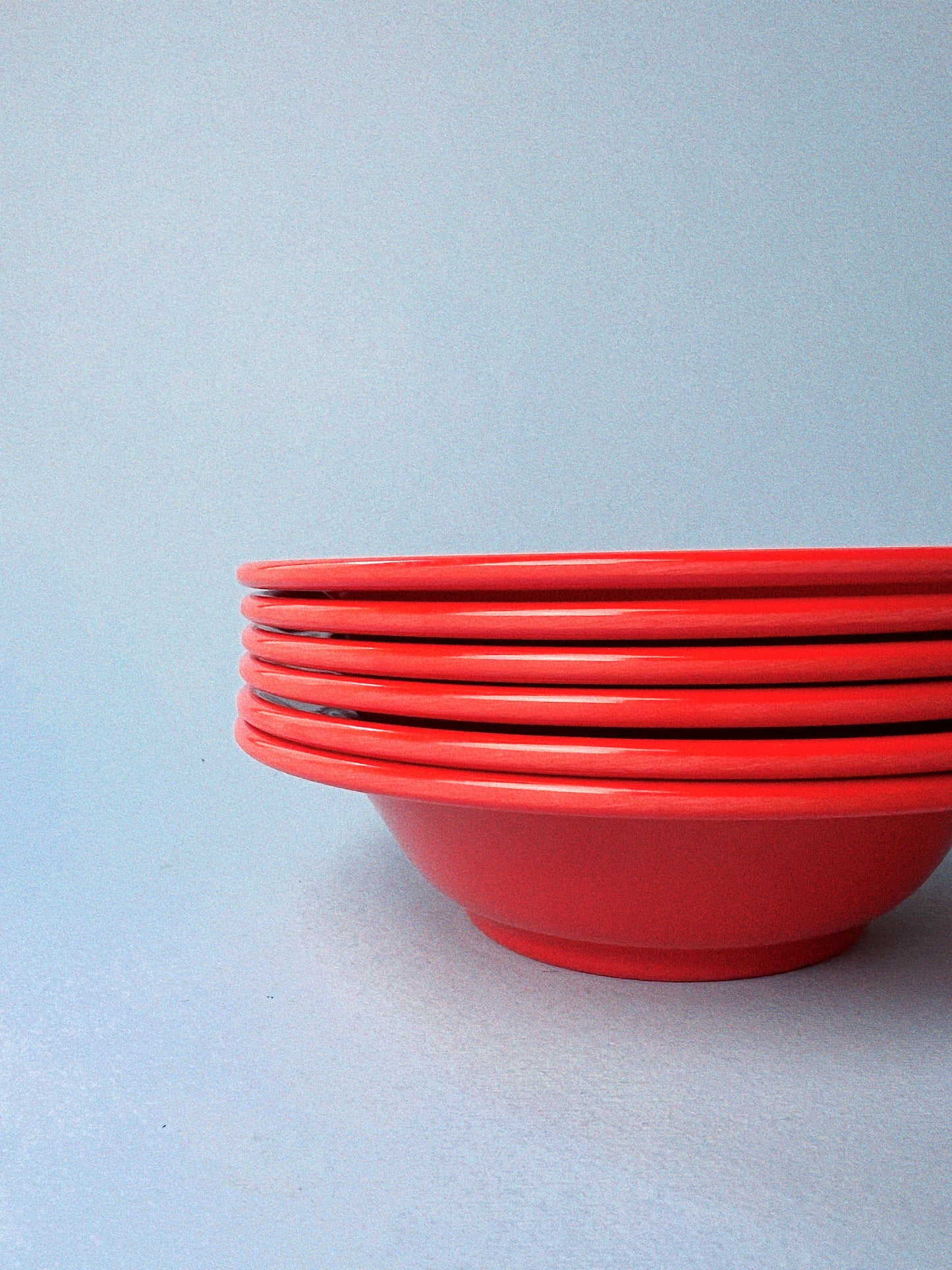 Vintage Orange Duraware Melamine Bowls | Set of 6
