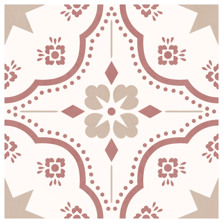 Lucia Sticker Tile | Panna Cotta