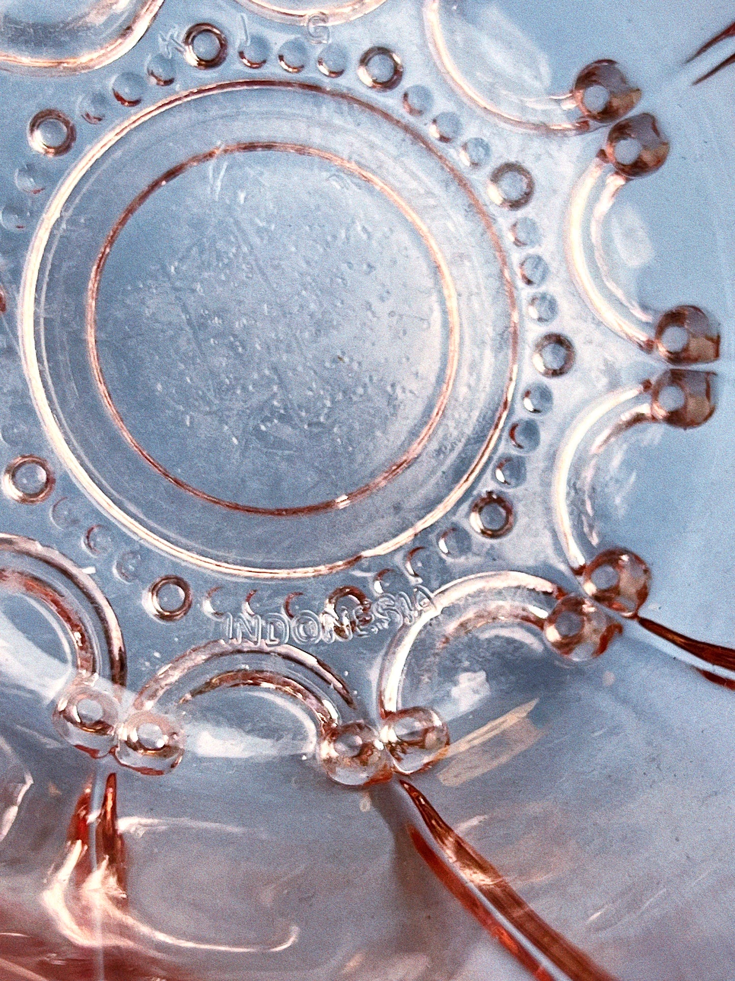 Vintage Pink Ribbed Glass Bonbon Dish with Lid | Vintage Candy Jar