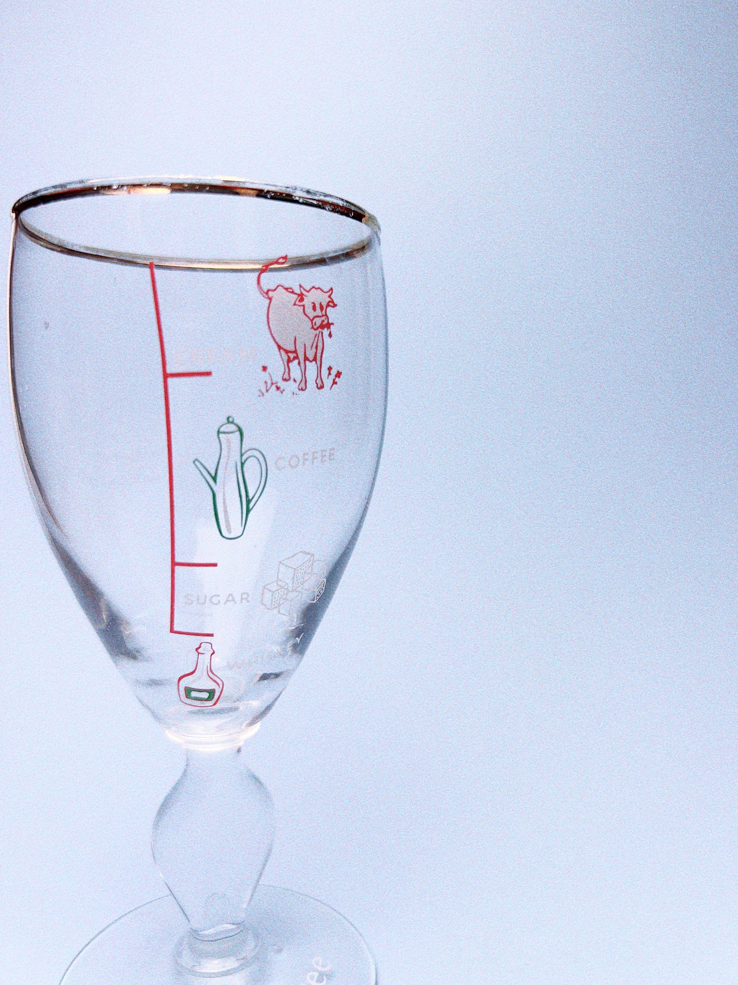 Illustrated Irish Coffee Glasses, Set of 2