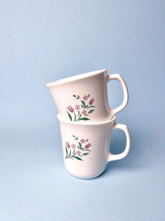 Rosemarie Tulip Mugs, Set of 2
