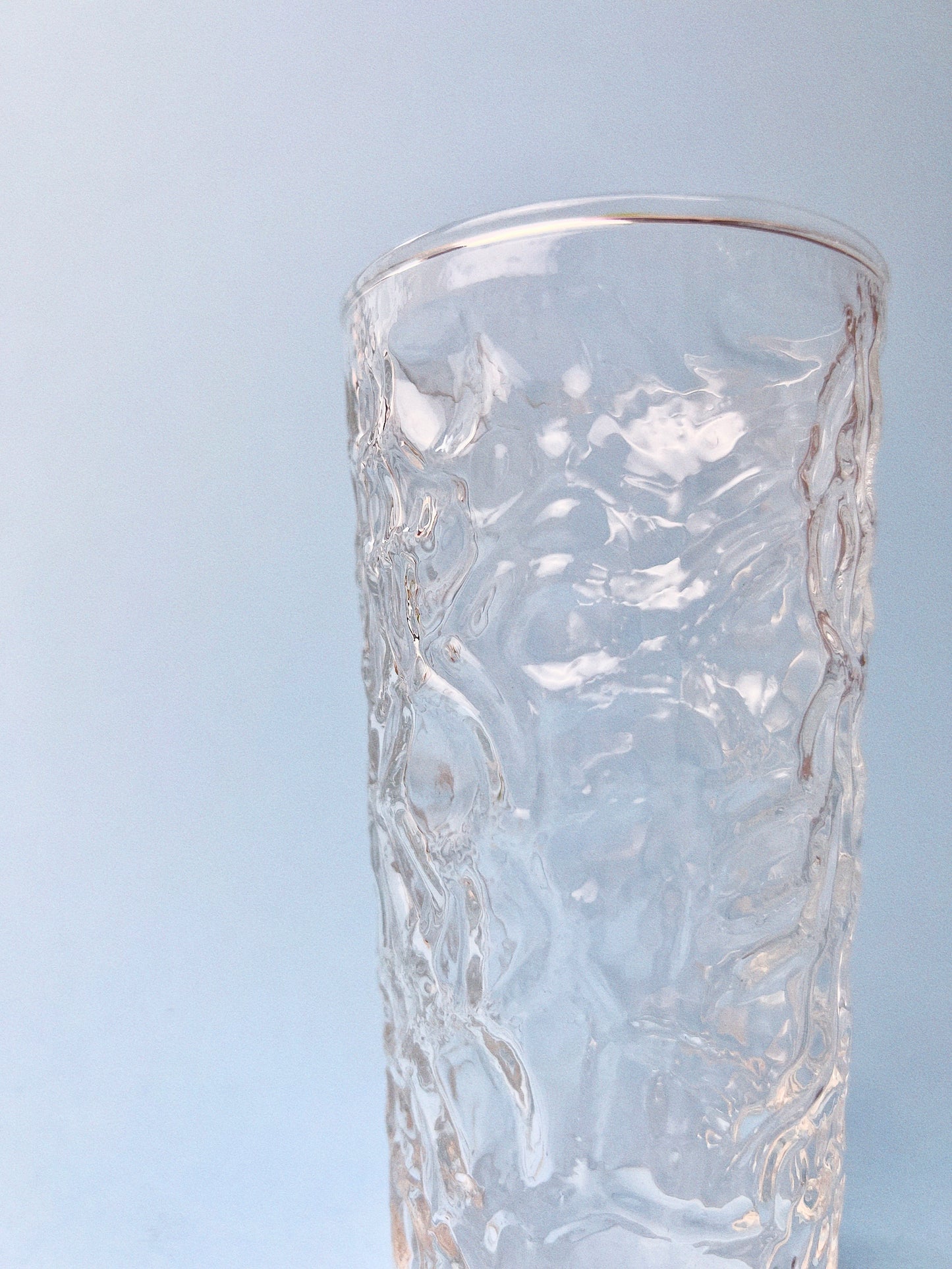 Vintage Aztec Crinkle Glass, Set of 2