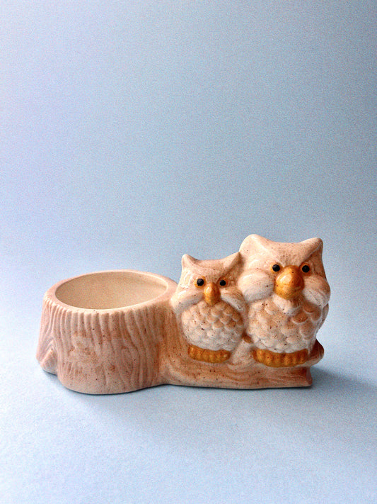 Vintage Owl Planter