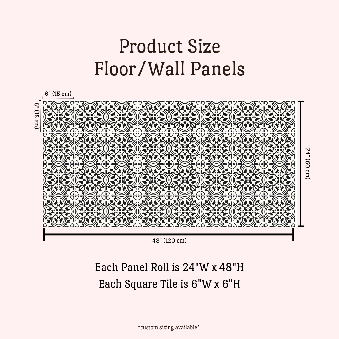 Catalina Sticker Tile | Onyx