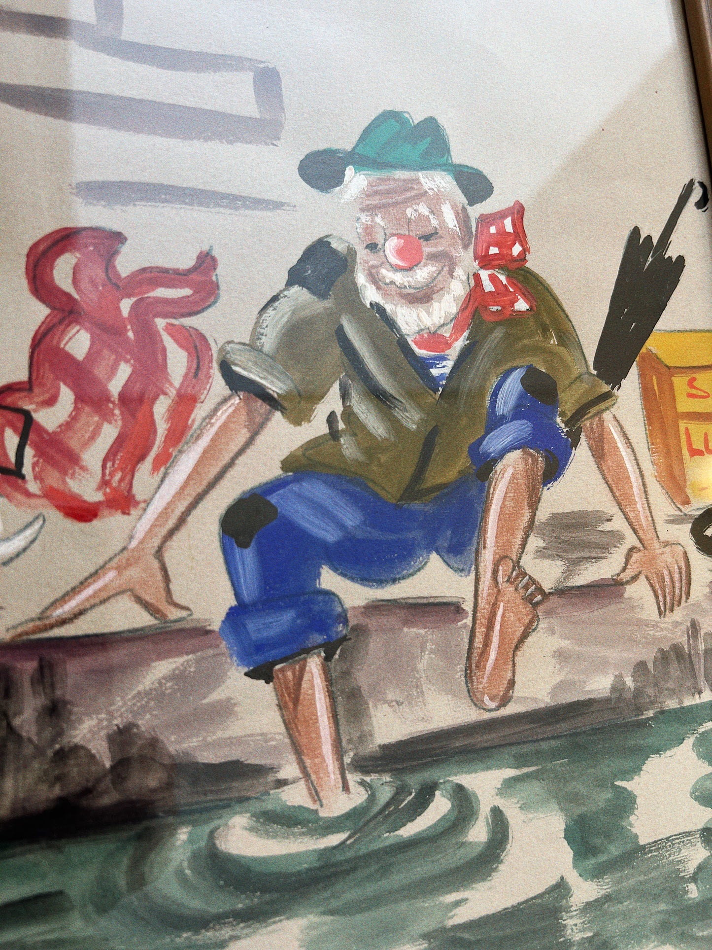 Luky Paris Clowns | Original Watercolour Paintings, Set of 3