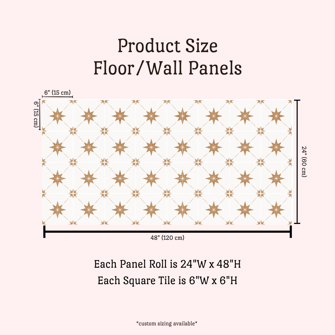 Estella Sticker Tile | Golden Age - White