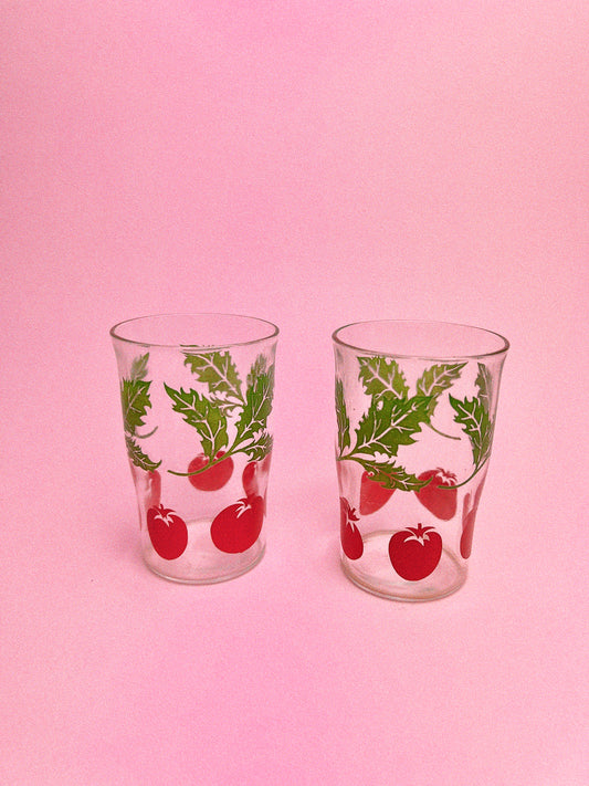 Tilda Tomato Glasses, Set of 2