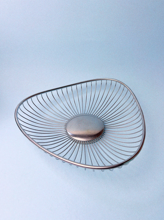 Vintage Lenard Silver Plate Wire Fruit/Bread Basket