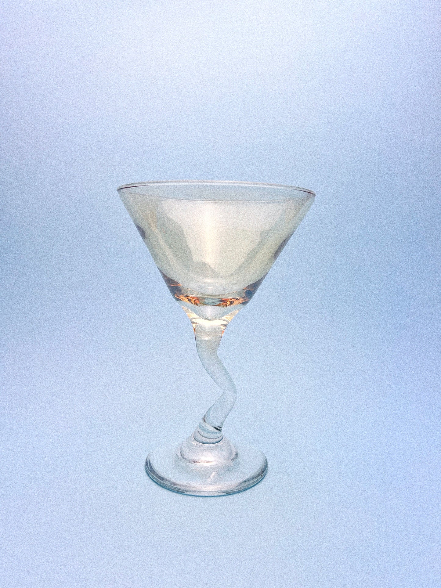 Vintage Amber "Z" Stem Martini Glasses, Set of 2 | Libbey