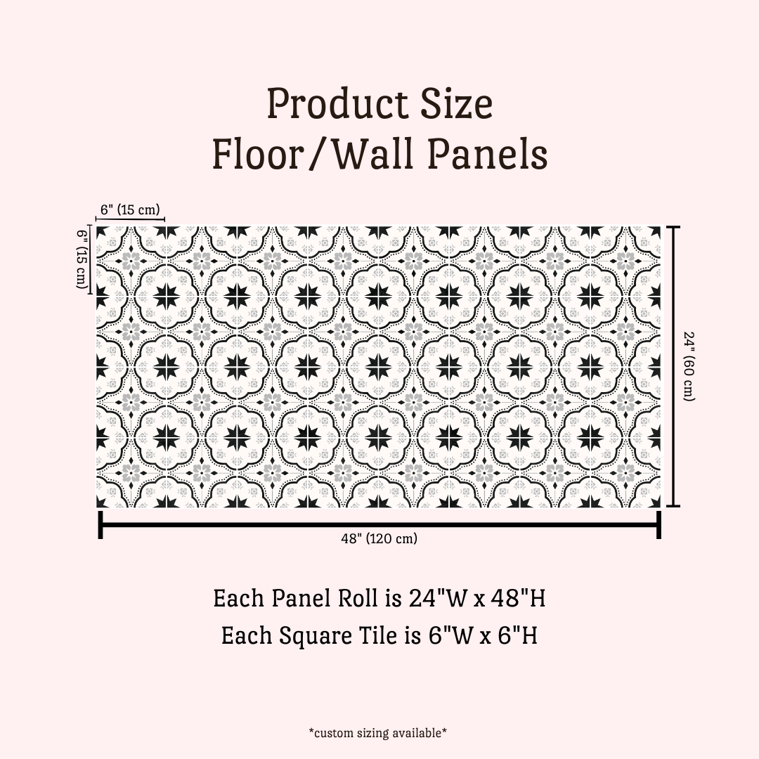 Lucia Sticker Tile | Stonewash