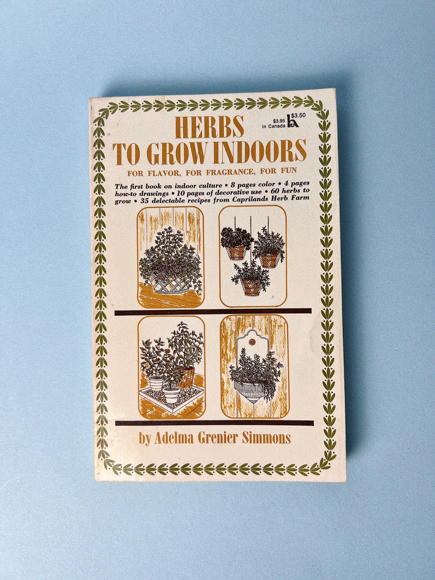 Vintage Herbs to Grow Indoors Book