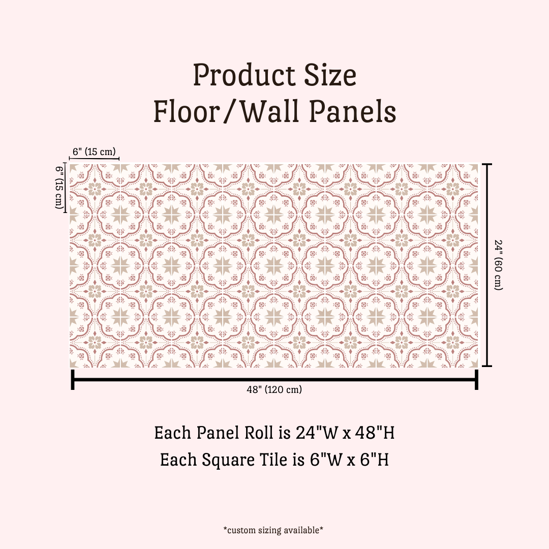 Lucia Sticker Tile | Panna Cotta