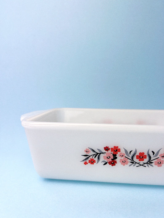 Vintage Fire-King ‘Primrose’ Loaf Baking Dish | Anchor Hocking
