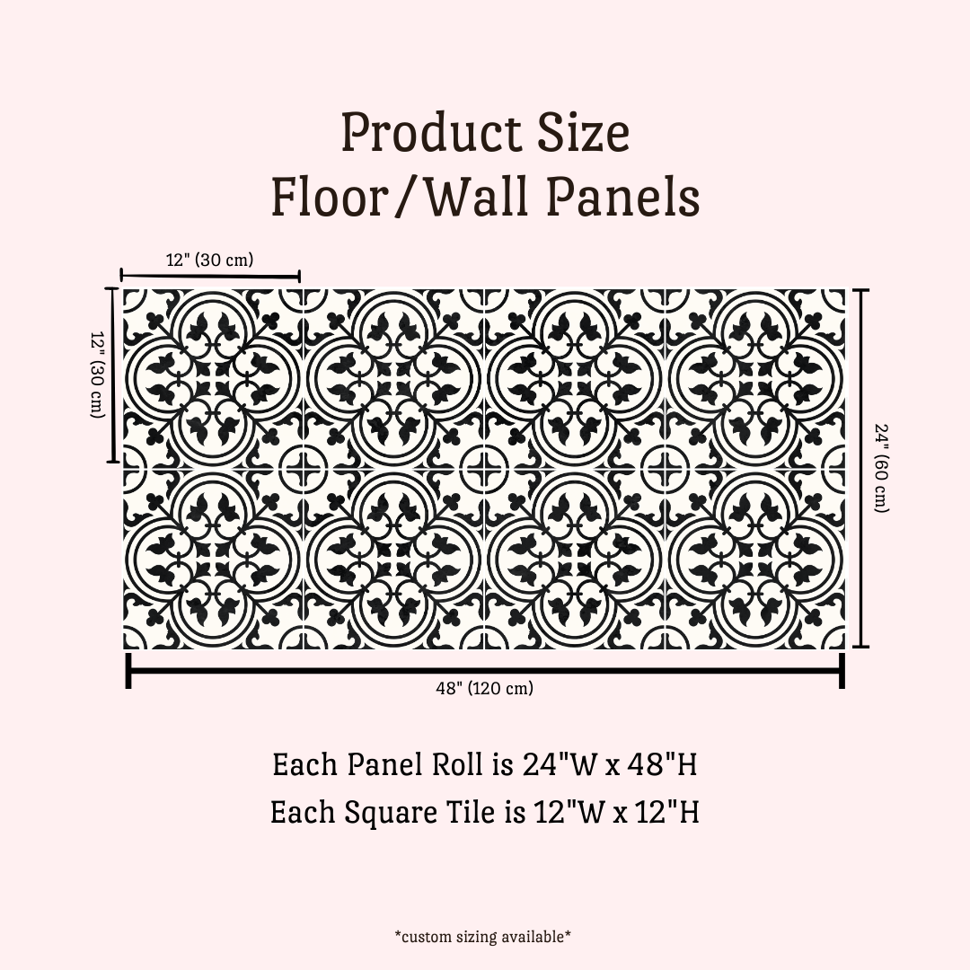 Catalina Sticker Tile | Onyx