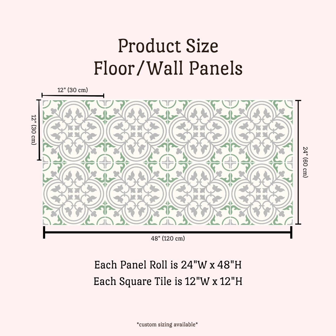 Catalina Sticker Tile | Green Tea