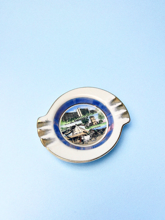 Vintage Panama Souvenir Ashtray